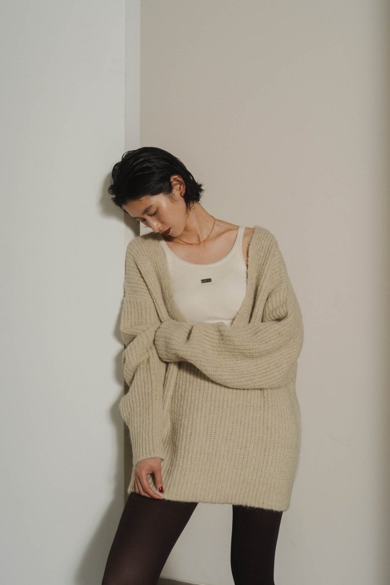 Uneck knit pullover(unisex)/2color - KNUTH MARF