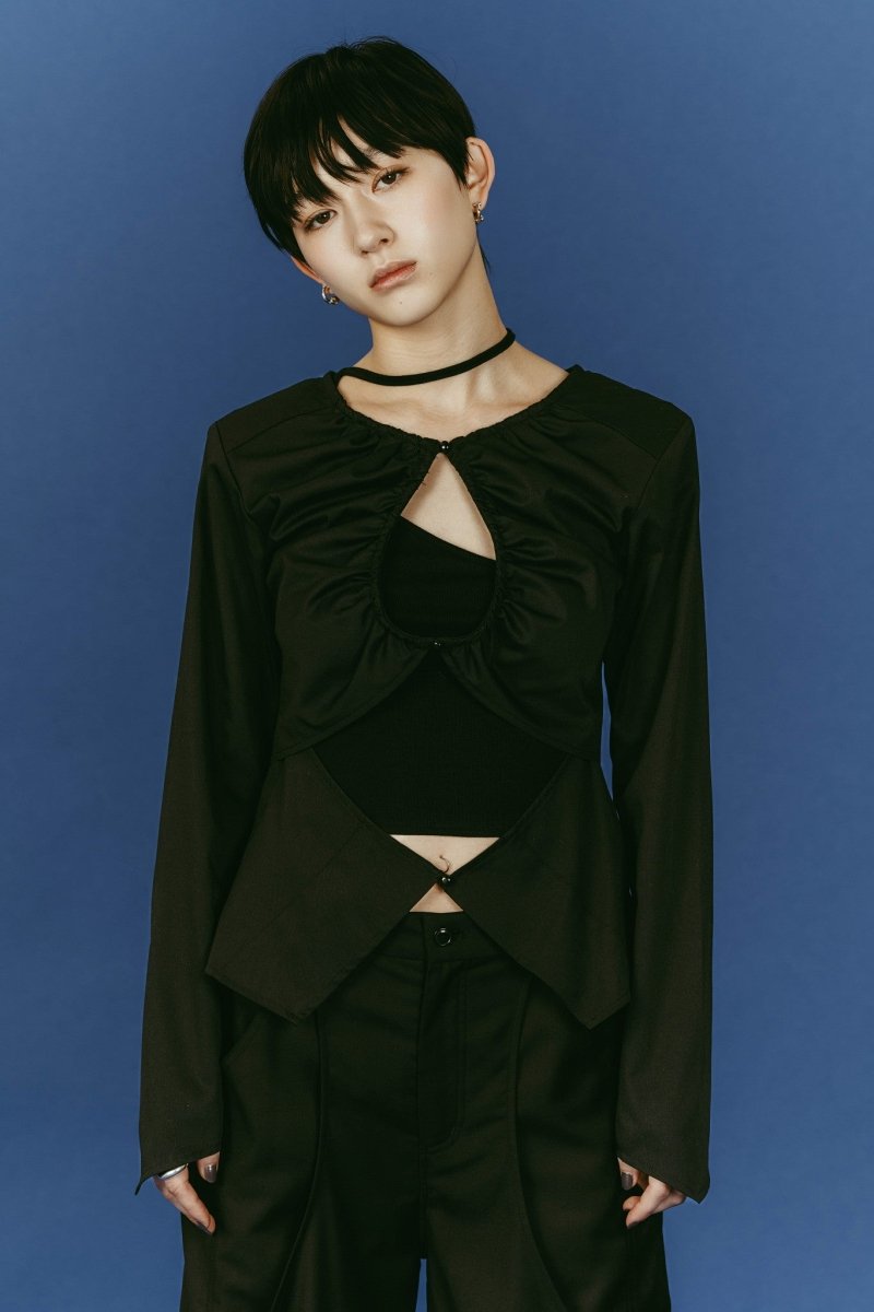 unique feminine blouse/black - KNUTH MARF