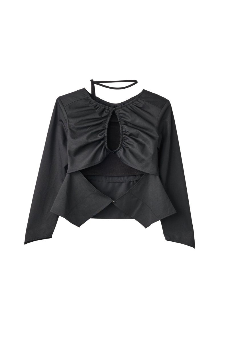 unique feminine blouse/black - KNUTH MARF
