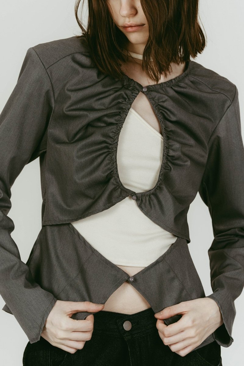 unique feminine blouse/gray - KNUTH MARF