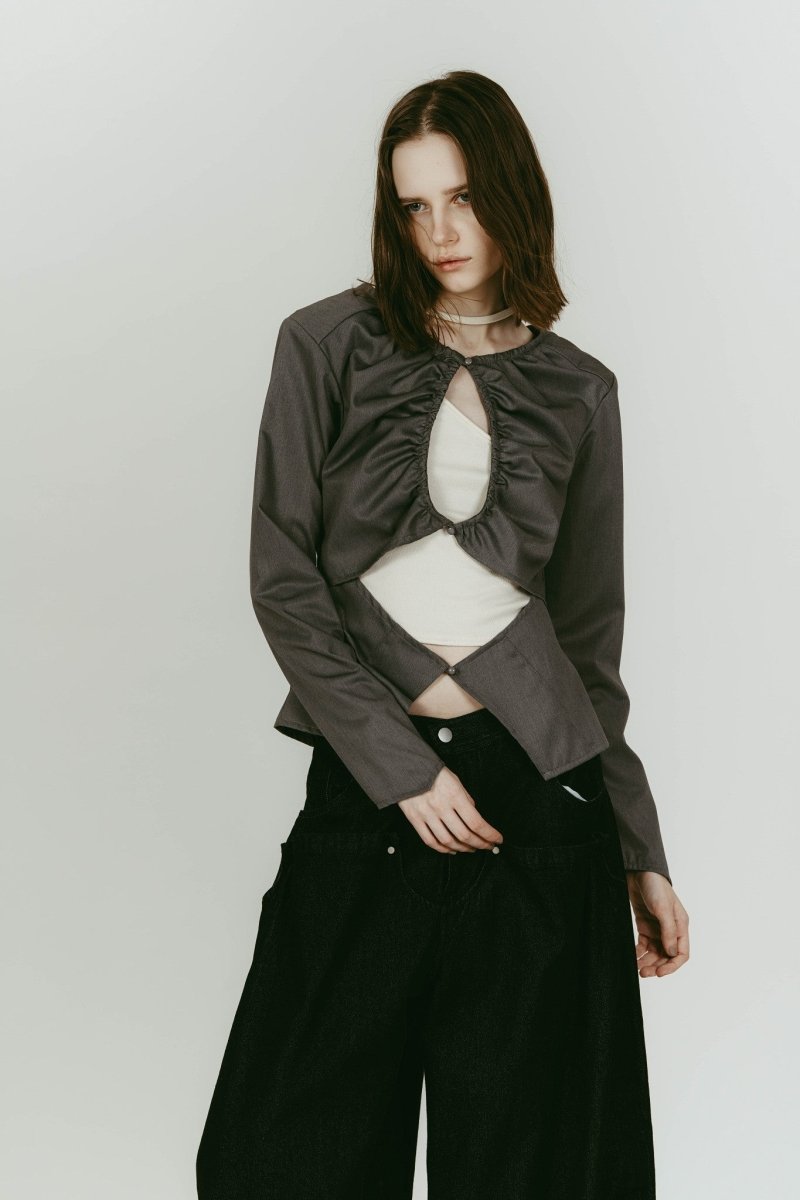 unique feminine blouse/gray - KNUTH MARF