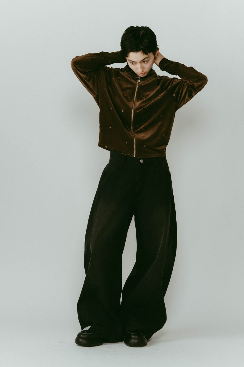 velours track jacket/2color - KNUTH MARF