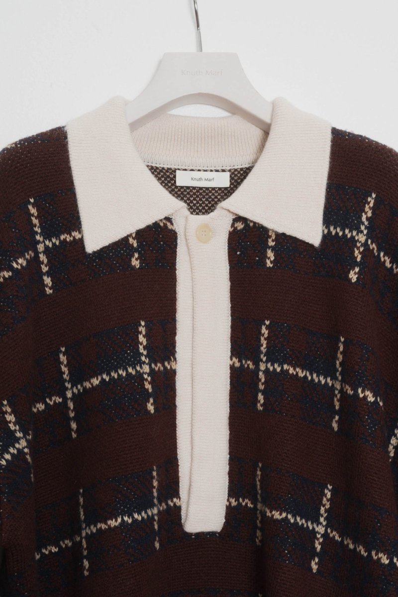 vintage lager knit(unisex)/bordeaux - KNUTH MARF