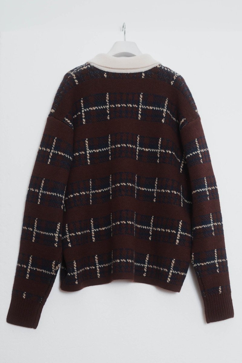 vintage lager knit(unisex)/bordeaux - KNUTH MARF