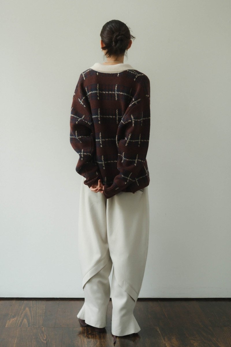 vintage lager knit(unisex)/bordeaux - KNUTH MARF