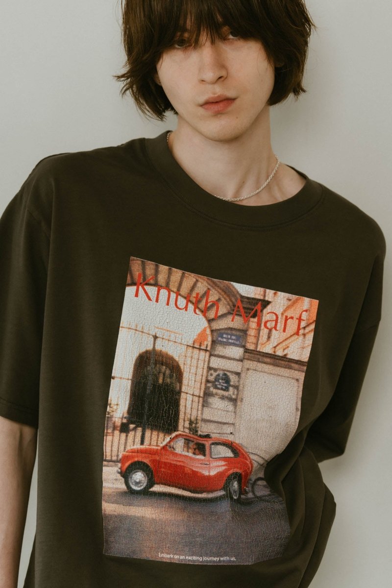 vintage print T shirt(unisex)/4color - KNUTH MARF