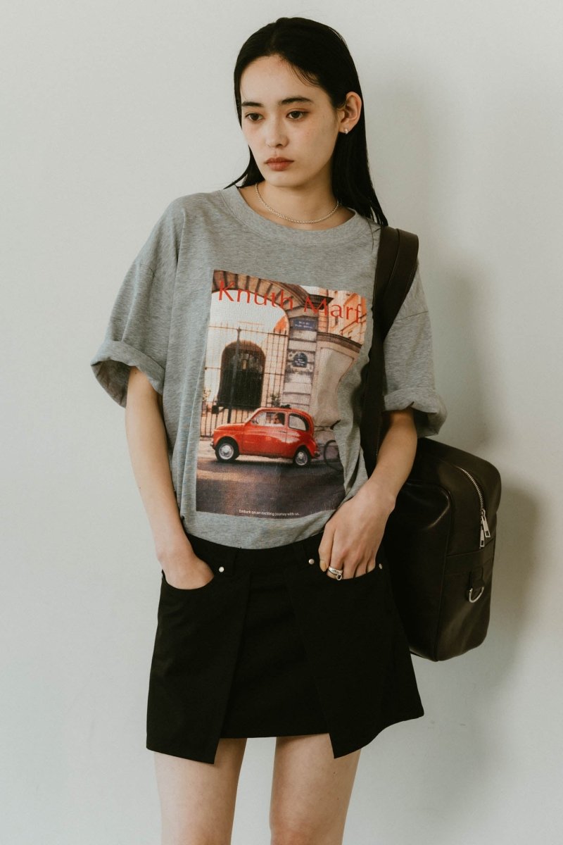 vintage print T shirt(unisex)/4color - KNUTH MARF