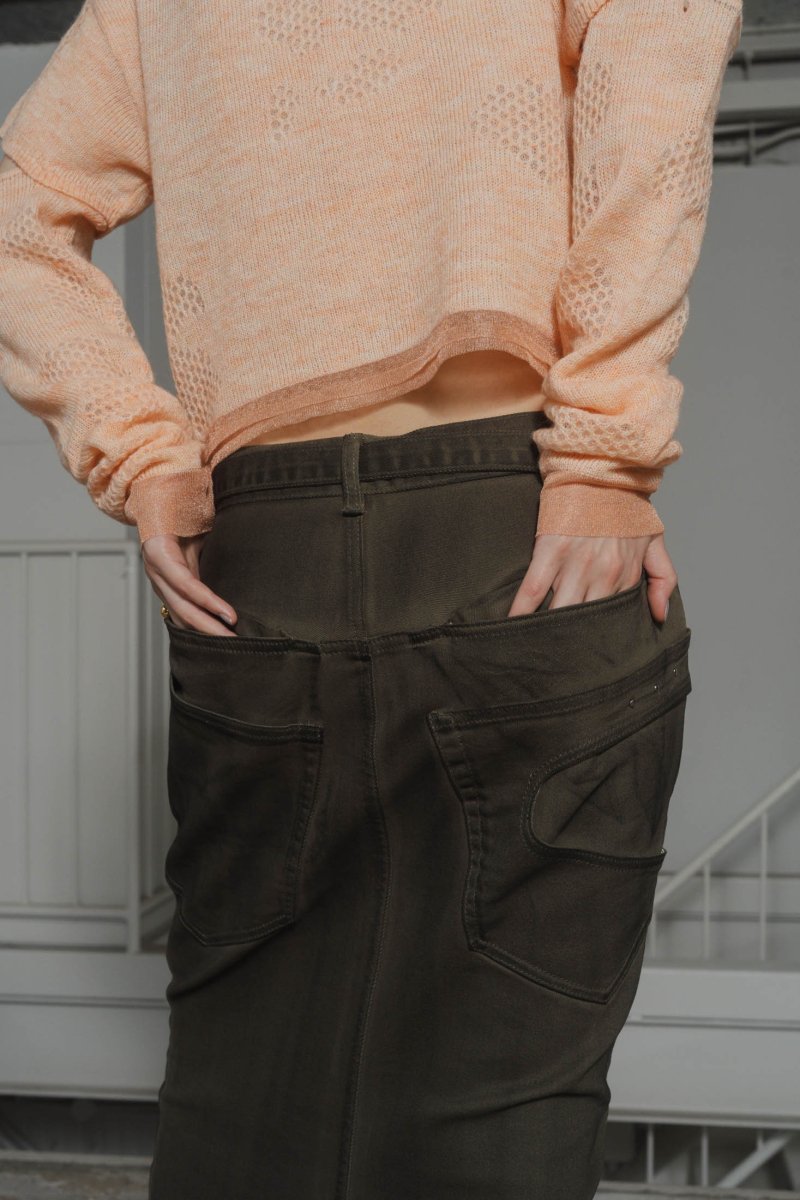 vintage studs long skirt/3color - KNUTH MARF
