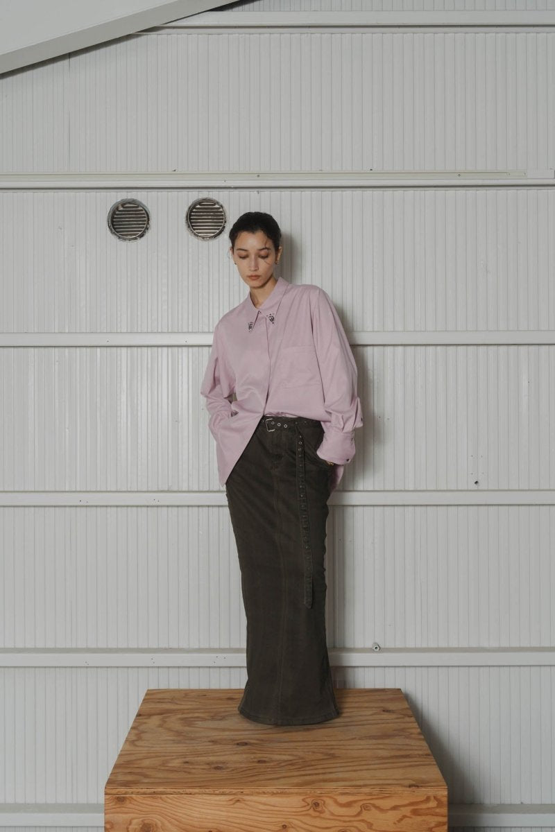 vintage studs long skirt/3color - KNUTH MARF