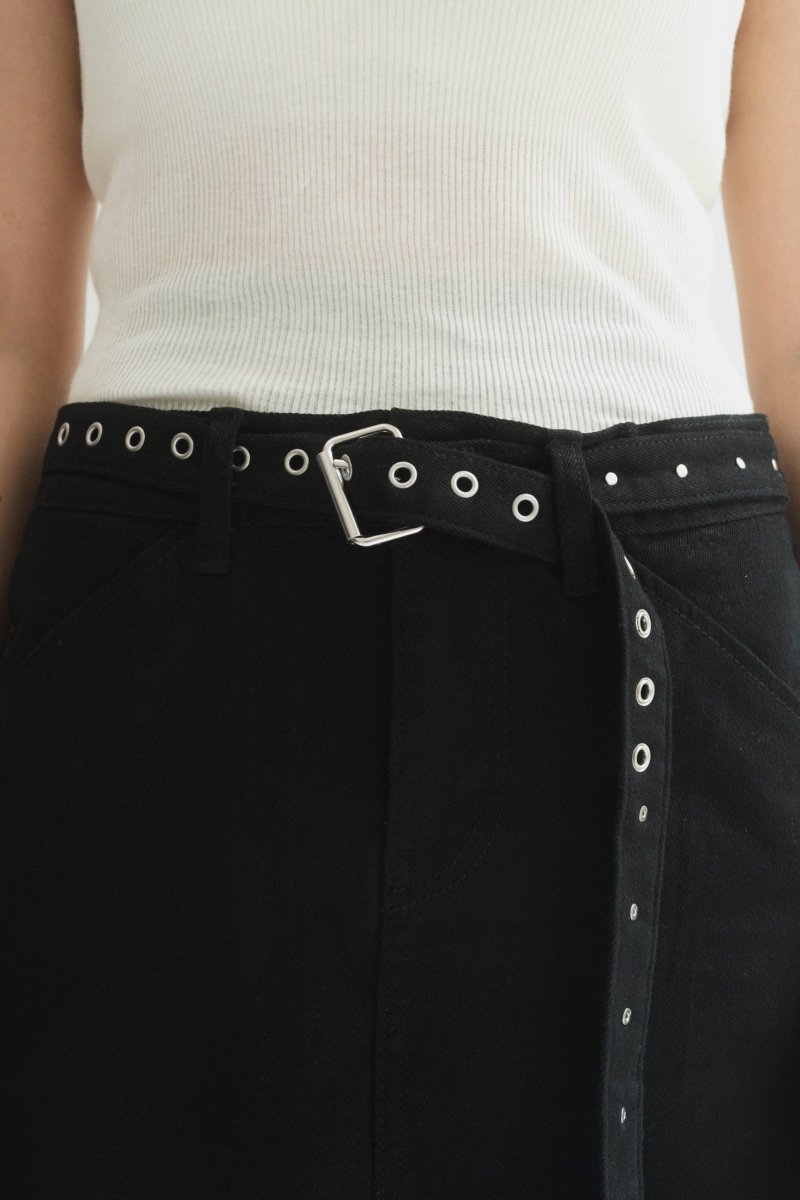 vintage studs long skirt/3color - KNUTH MARF