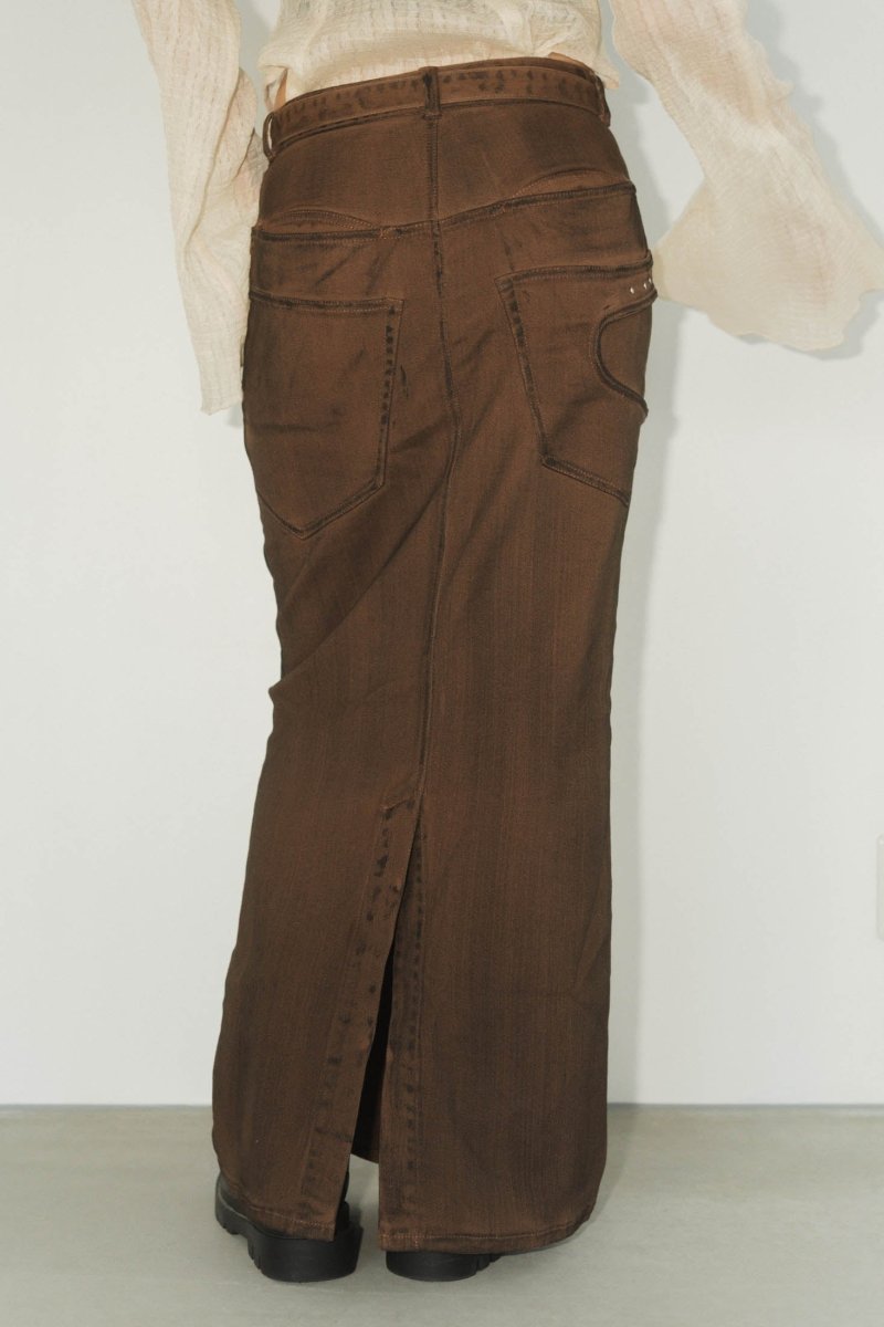 vintage studs long skirt/3color - KNUTH MARF