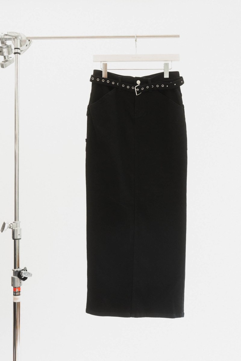 vintage studs long skirt/3color - KNUTH MARF