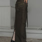 vintage studs long skirt/3color - KNUTH MARF