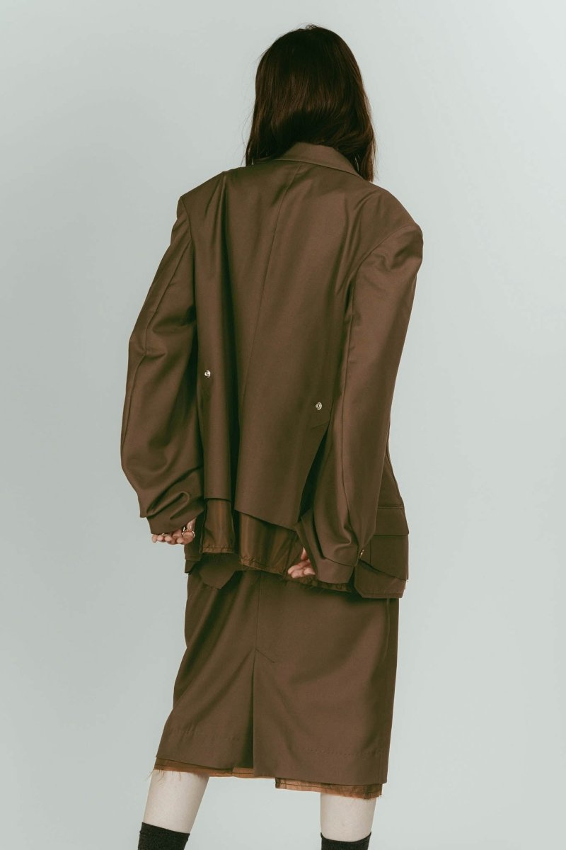 vintage tailored jacket/brown - KNUTH MARF