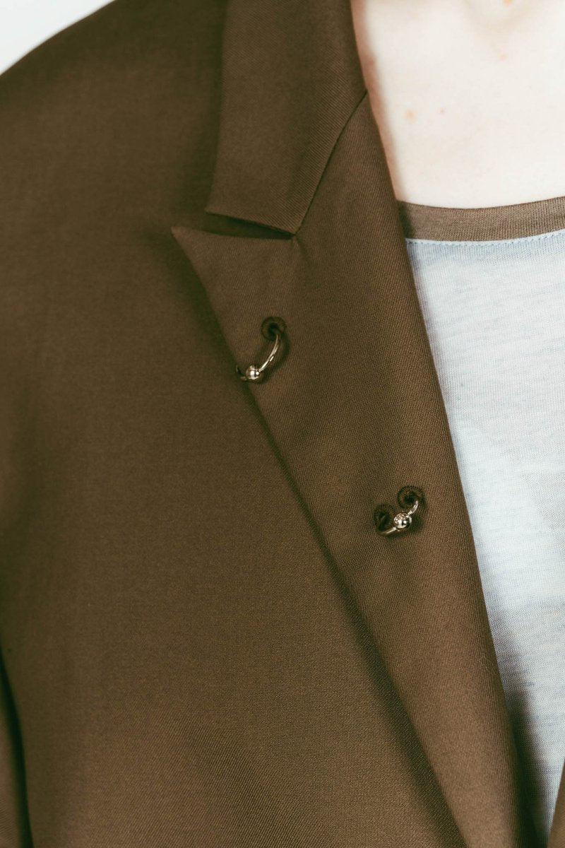 vintage tailored jacket/brown - KNUTH MARF