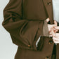 vintage tailored jacket/brown - KNUTH MARF