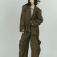 vintage tailored jacket/brown - KNUTH MARF