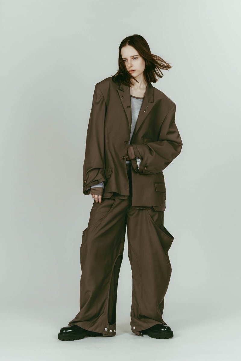 vintage tailored jacket/brown - KNUTH MARF