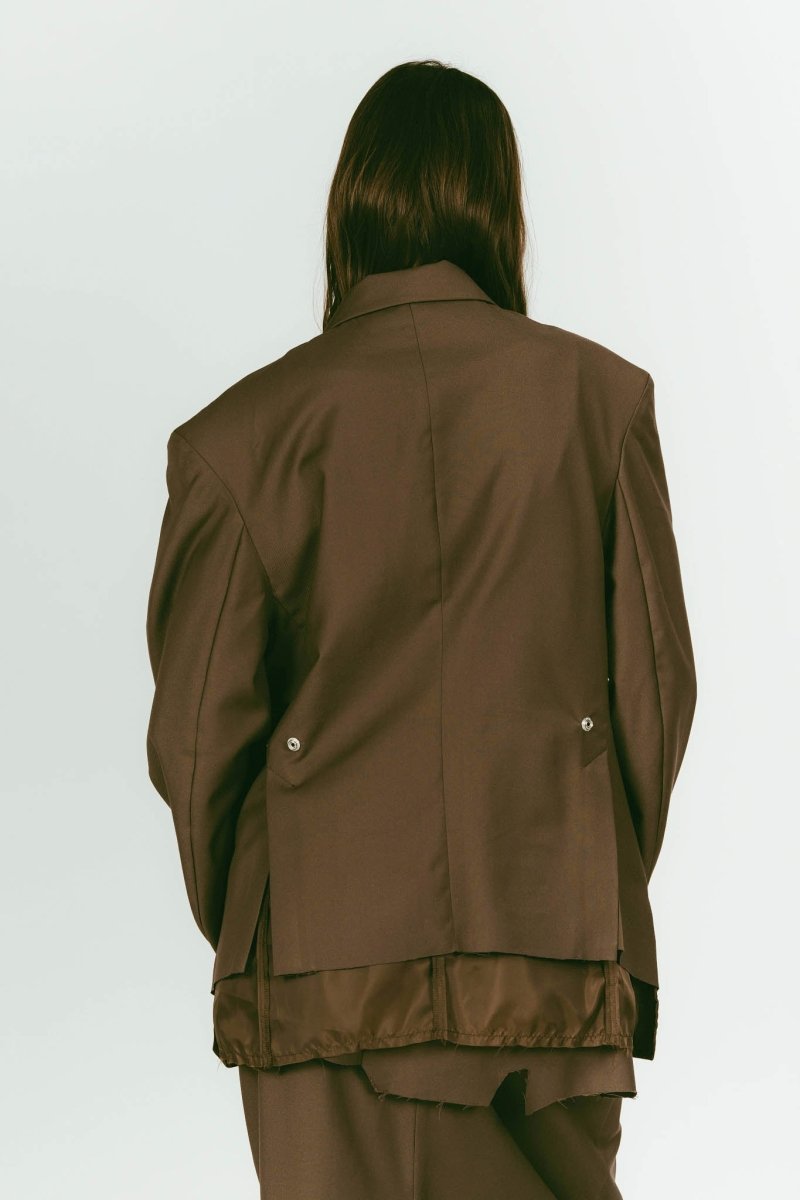 vintage tailored jacket/brown - KNUTH MARF