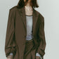 vintage tailored jacket/brown - KNUTH MARF