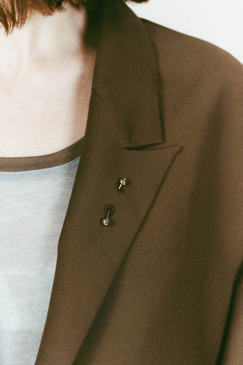 vintage tailored jacket/brown - KNUTH MARF