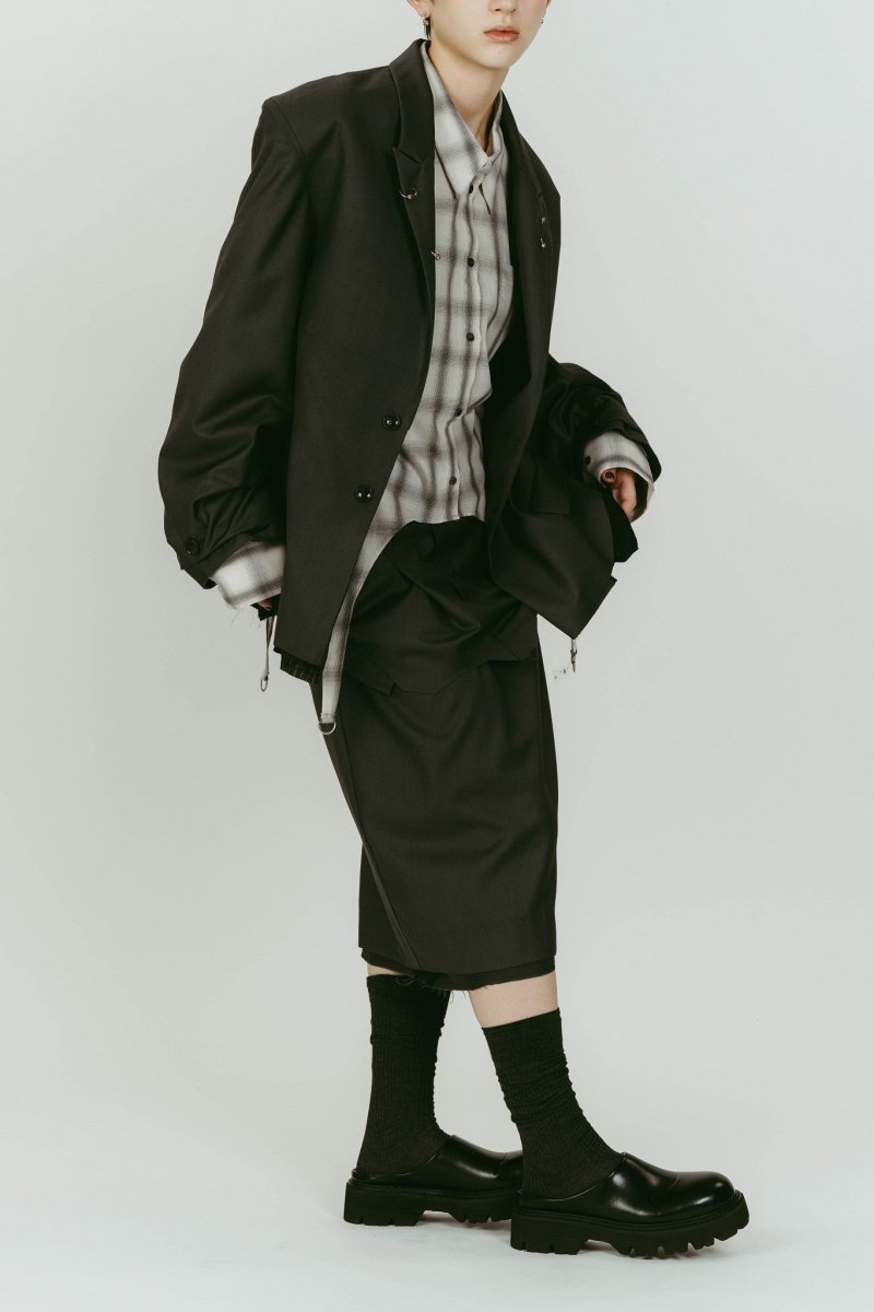 vintage tailored jacket/gray - KNUTH MARF
