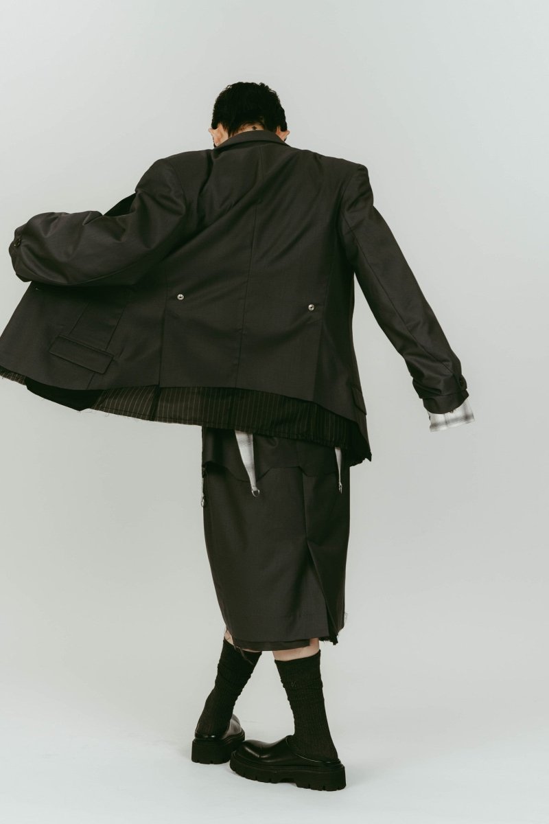 vintage tailored jacket/gray - KNUTH MARF