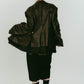 vintage tailored jacket/leatherblack - KNUTH MARF
