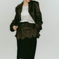 vintage tailored jacket/leatherblack - KNUTH MARF