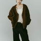 Vnack cardigan(unisex)/brown - KNUTH MARF
