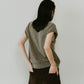 Vneck logo knit vest/2color - KNUTH MARF