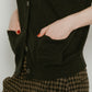 Vneck logo knit vest/2color - KNUTH MARF
