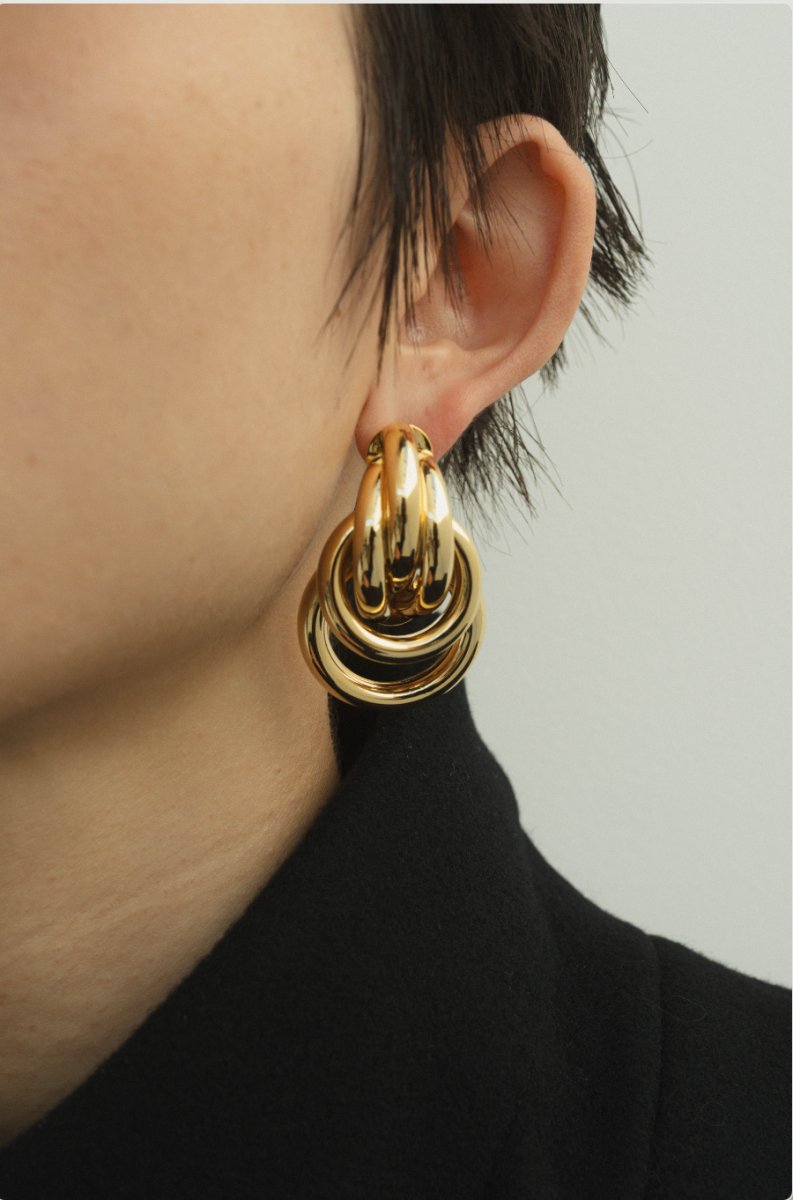 volume earring/pierced earrings - KNUTH MARF