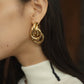 volume metal earring/pierced earrings - KNUTH MARF