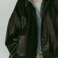 voluminous leather jacket(unisex)/black - KNUTH MARF
