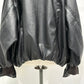 voluminous leather jacket(unisex)/black - KNUTH MARF