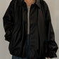 voluminous leather jacket(unisex)/black - KNUTH MARF
