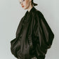 voluminous leather jacket(unisex)/black - KNUTH MARF
