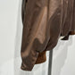 voluminous leather jacket(unisex)/brown - KNUTH MARF