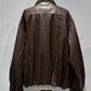 voluminous leather jacket(unisex)/brown - KNUTH MARF
