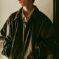 voluminous leather jacket(unisex)/brown - KNUTH MARF