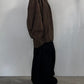 voluminous leather jacket(unisex)/check - KNUTH MARF