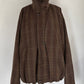 voluminous leather jacket(unisex)/check - KNUTH MARF