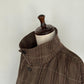 voluminous leather jacket(unisex)/check - KNUTH MARF