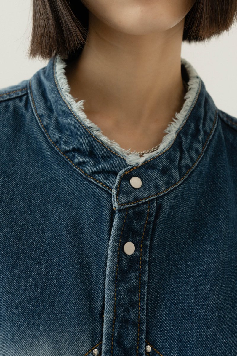 western denim over shirt(unisex)/ushi - KNUTH MARF