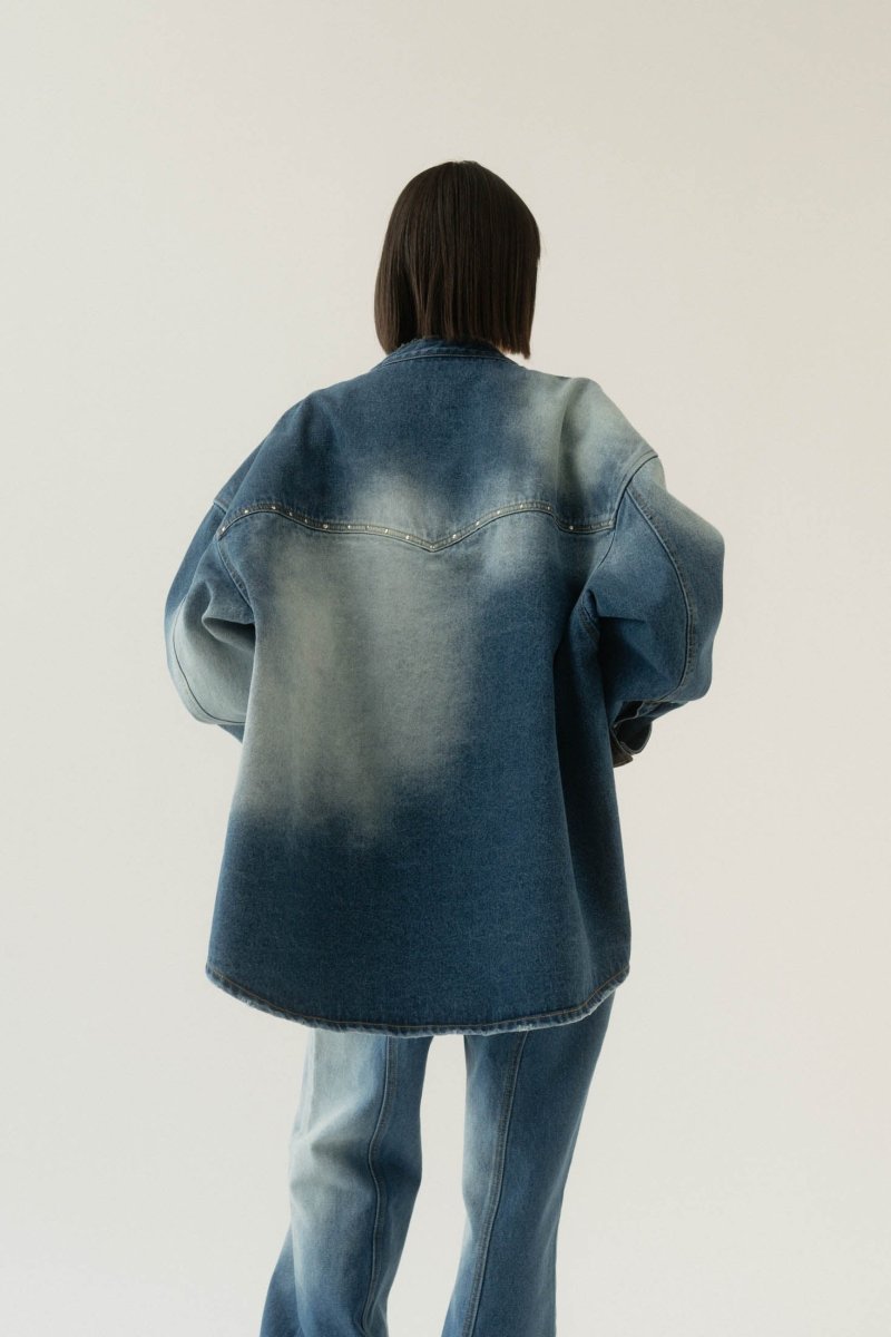 western denim over shirt(unisex)/ushi - KNUTH MARF