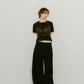 wrap leather bustier/2color - KNUTH MARF
