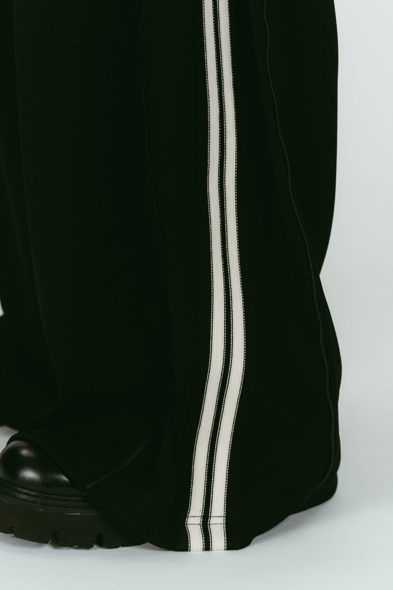 zip-up track pants(unisex)/black | KNUTH MARF