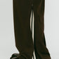zip - up track pants(unisex)/brown - KNUTH MARF