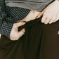 zip - up track pants(unisex)/brown - KNUTH MARF
